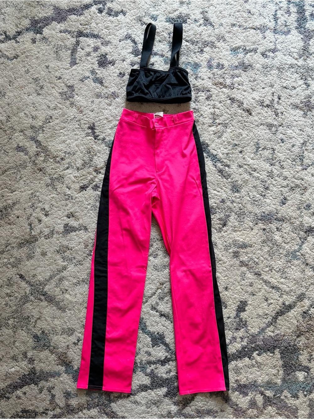 3/$50 Kelle Black & Pink Jazz Dance Costume